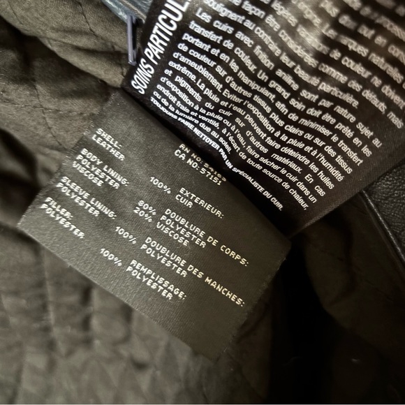 Andrew Marc Men's Blue Quilted Leather Bomber Jacket - Picture 2 of 4